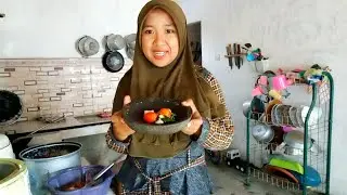 nasi goreng dan tempe goreng buat sarapan sederhana di pagi hari ||Hasaka Vlog