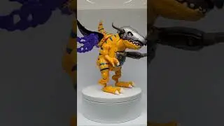 Greymon / Metalgreymon - Agumon / Wargreymon Digivolving Figure Bandai 2000 #digimonadventure