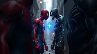 Spider man vs venom hybrid fusion video #ai #hybrid #fusion #shorts