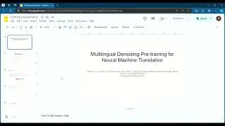 Team 17 - Multilingual Denoising Pre-training for Neural Machine Translation