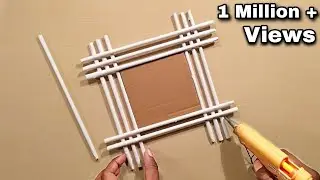 Paper flowers wall hanging - Easy wall decoration ideas - Paper crafts wall hanging - Room decor