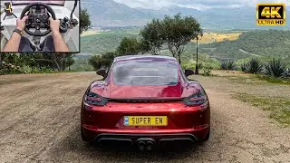 Porsche 718 Cayman GTS - Forza Horizon 5 | Logitech G923 Steering Wheel