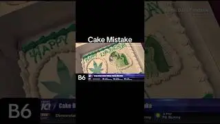 Cake Mistake #shorts #shortsvideo #livefail #newsblooper #funny #laugh