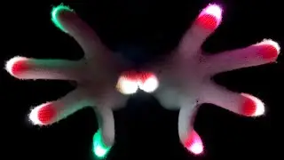ASMR Hypnotic Hand Movements In The Dark With LED Light Gloves | Hypnosis ASMR 