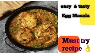 Easy  ಸಕ್ಕತ್ ಟೇಸ್ಟಿ ಮೊಟ್ಟೆ ಮಸಾಲಾ  try ಮಾಡಿ 👌| spicy Egg masala |  Egg gravy | Egg curry in kannada