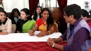 Jain University Students visit Raj Nivas | Visitors Batch | Kiran Bedi |