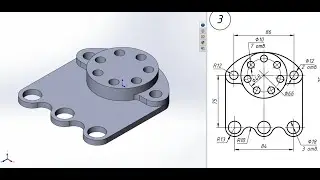 WAR 9c. Flat sketch 3. SolidWorks.