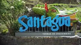 Santagua Termas de Chachimbiro en dron in 4K
