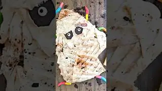 Easy Halloween Mummy Cake
