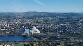 Destruction de la centrale Lucy &agrave; Montceau-les-Mines
