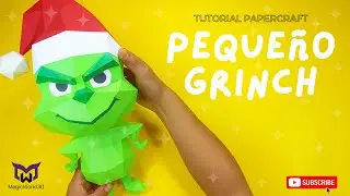 Tutorial Peque&ntilde;o Grinch Papercraft | MagicWorld3D [SVG-Cricut] [Studio3-Silhouette]