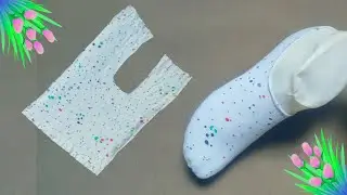 DIY home slippers out of old clothes | how to make floor shoes with cloth #wintersocks