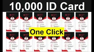 How to Create 10,000 ID Card in Excel Just in 1 Minute | Excel Office Work
