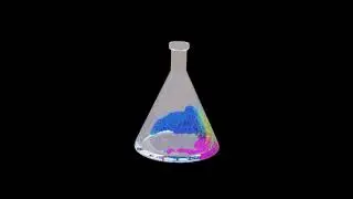 particle glass animation
