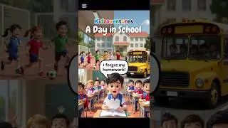 Один день в школе 🏫🤷 | Детские приключения | #мультфильм #дети #анимация #короткометражки