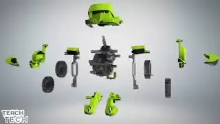 Elenco Teach Tech Meta.4, Transforming Robot, STEM Solar Toys for Kids 8+