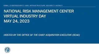 National Risk Management Center (NRMC) Virtual Industry Day, May 2023