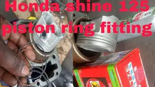 Honda #shine bike ka #ring piston# setting#video automobile 