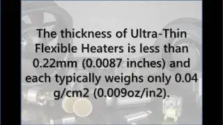 Ultra Thin Flexible Heater Element
