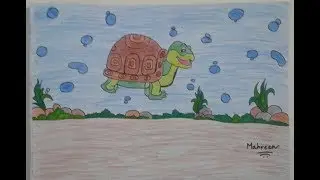 How to Draw a Tortoise || MH Creative Creations
