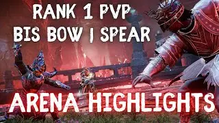 New World Rank 1 Arena Highlights | Bow/Spear | PvP + BIS Build