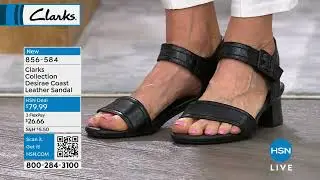 Clarks Collection Desirae Coast Leather Heeled Sandal