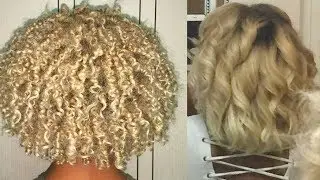 Dying My Curly Hair PLATNIUM BLONDE | Kamrin White