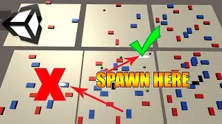 Рандомный спавн объектов на плоскости / RandomSpawn  /Unity