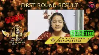VOICE OF BADUGA SEASON 4 | 1st ROUND WINNER | THIKISHA JIVANI J KONAVAKORAI | WE BADUGA TV