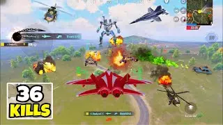 36 KILLS with Op Fighter Jet😱M202 vs Reptiles💥