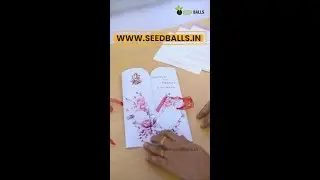 The Invitations will Bloom, Like Love! Because it is Made from Handmade Seed Paper