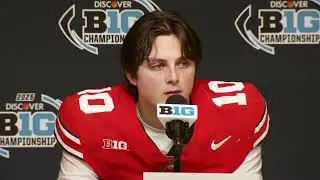 Ohio State postgame press conference reaction to missed field goal in Big Ten championship loss