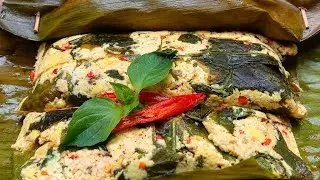OLAHAN TAHU terfavorit!!! Resep PEPES TAHU daun MELINJO nikmat banget 