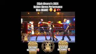 Elijah Alvarez&rsquo;s 2024 Golden Gloves Performance Was INSANE! 😳🔥🥊