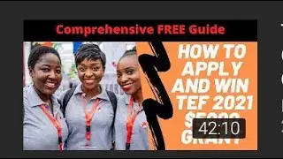 TEF 2021 $5000 Grant Application Questions  How to Apply and Win the Tony Elumelu Grant 360p