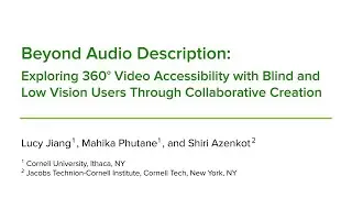 [ASSETS 2023] Beyond Audio Description - Video Presentation