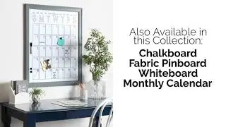 DesignOvation Bosc Wall Org Dry Erase Vertical Monthly Calendar