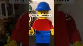 Upscaled minifigure vs normal minifigure #shorts