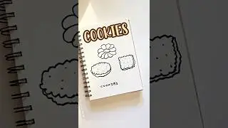 Cookies 🍪 🍪 | Easy drawing series #artinstruction #art #shorts #drawingideas #viralvideo