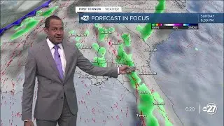 First to Know Forecast: Weekend clouds with a dash of showers (03/28/2025)