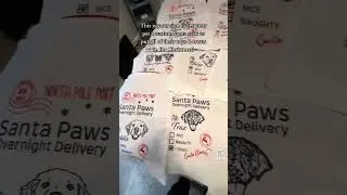 custom santa sacks for obsessed pet parents! #santasack #christmasgift  #dogmom