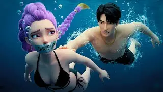 Kpop Demon Hunters | Rescue Rumi After Zoey Crashes Her Board At Sea - HUNTR/X
