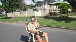 'FIIK Electric Skateboard Chair' Original testing of the first one.