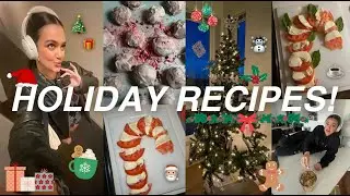 HOLIDAY RECIPES! ☃️🎄☕️ gingerbread peppermint truffles, candy canes, & salted caramel hot chocolate!
