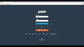 WHM - Accessing the server