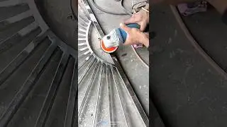 स्टील जोड़ को चमकाए||steel railing design/steel grill/steel polish work #shorts #trendingshorts