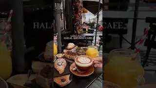 London's must visit Halal brunch cafe ✨❤️ #travel #trending #viral #youtubeshorts #shortsvideo