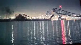 US: Francis Scott Key Bridge collapse in Baltimore after cargo ship hit, vehicles fell in water