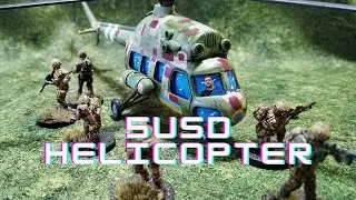 Review of 5 USD/Euro Mi 2 Helicopter for 28mm Modern Wargaming! - Wargaming on Budget