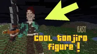 How to make a cool Tanjiro figure in minecraft!